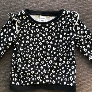 Carter’s Top - Black & White Patterned - 12M